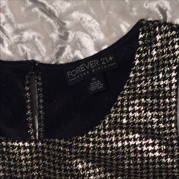 Forever 21+ Sparkle Houndstooth Dress - Picture 6 of 6